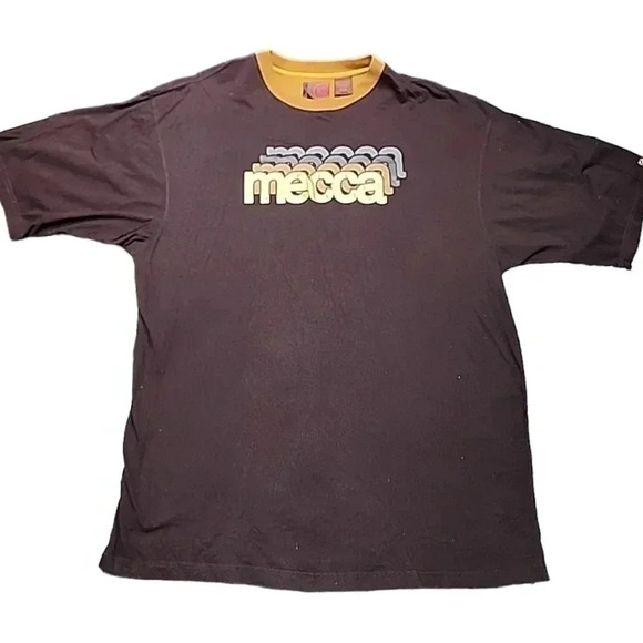 Mecca Vintage 90s Y2k Hip-hop 3D Letter Tee- Shirt. Size XXL - Picture 2 of 9